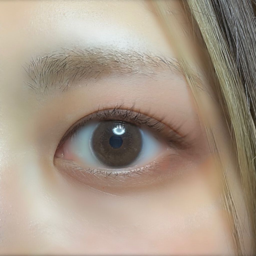 Mimosa Brown/カラコンムーン/カラーコンタクトレンズを使ったクチコミ(2枚目)