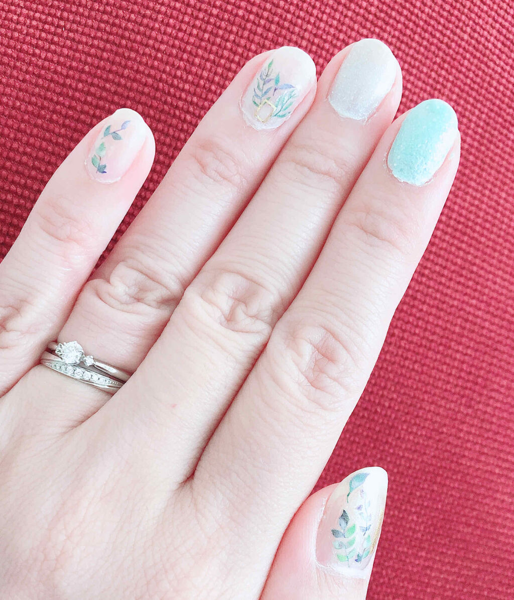 ネイルシール/DAISO/ネイルシールを使ったクチコミ（1枚目）