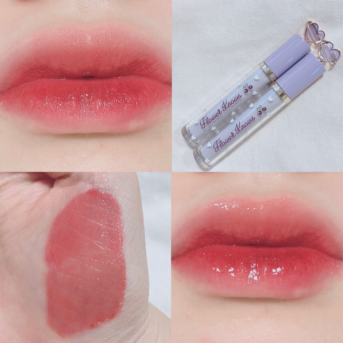 グリスニングウォータリングティント/FlowerKnows/リップティントを使ったクチコミ(8枚目)