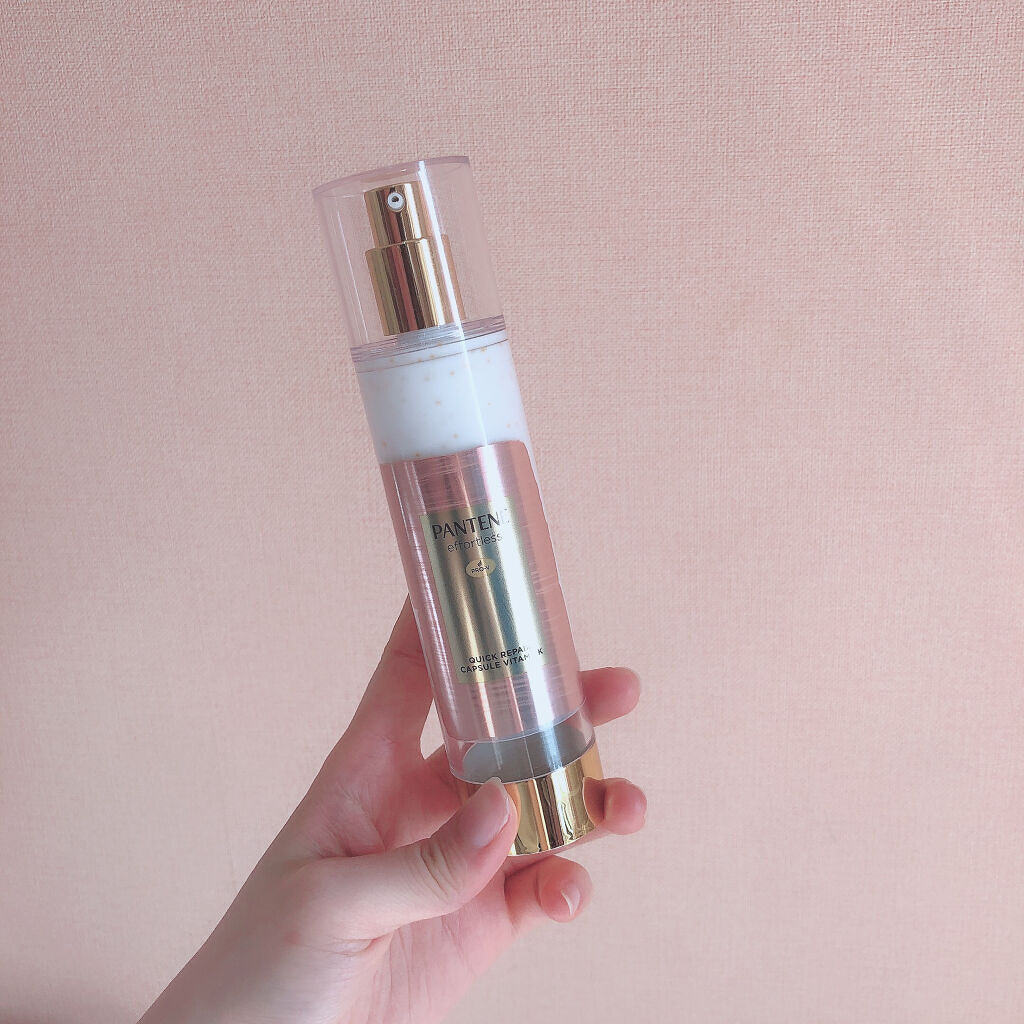 パンテーン エフォートレス クイック リペアー カプセル ヴィタミルク(洗い流さないトリートメント）/パンテーン/ヘアミルクを使ったクチコミ（1枚目）