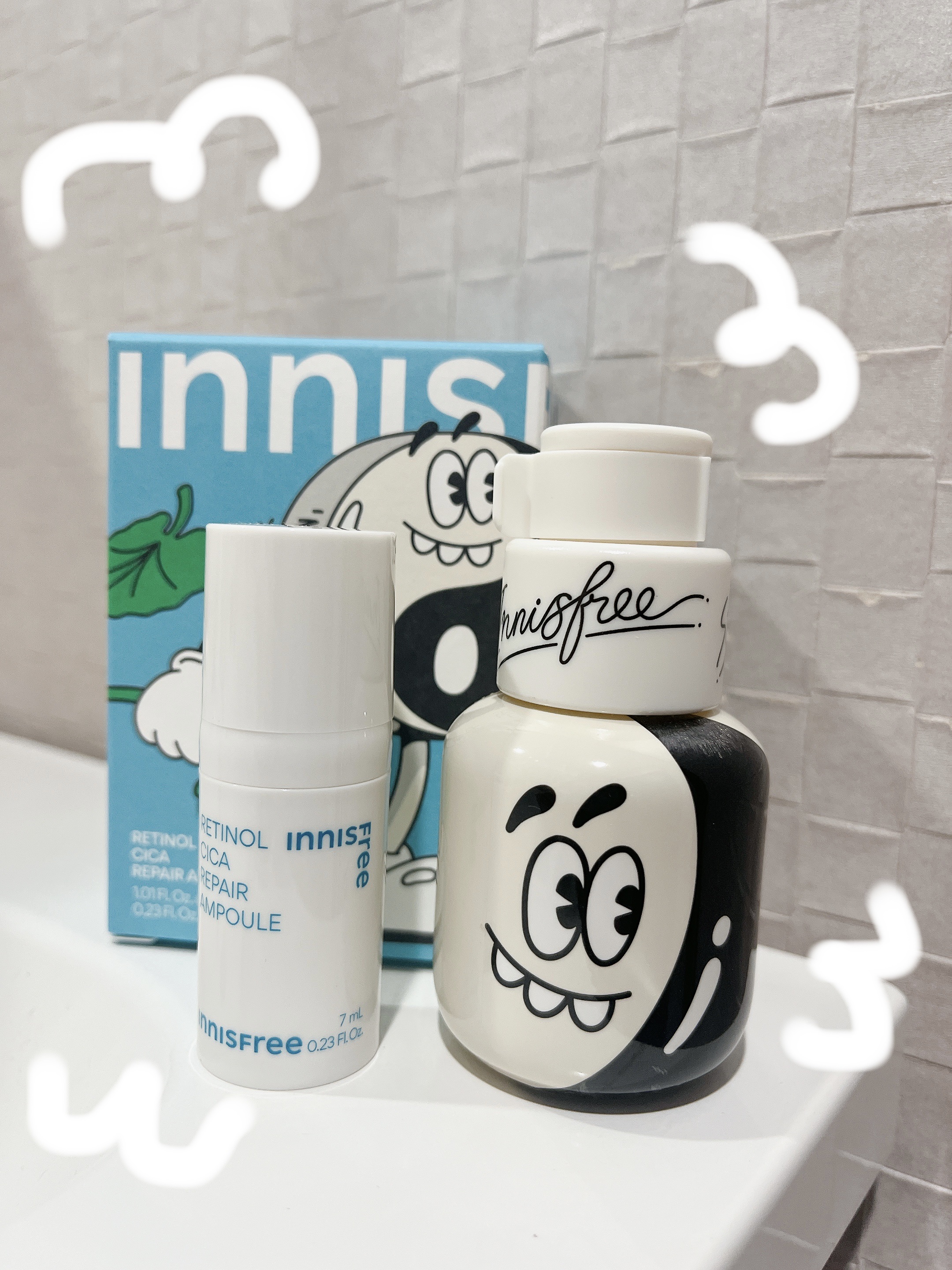 レチノール　シカ　リペア　セラム Steven Harrington × INNISFREEセット/innisfree/美容液を使ったクチコミ（1枚目）