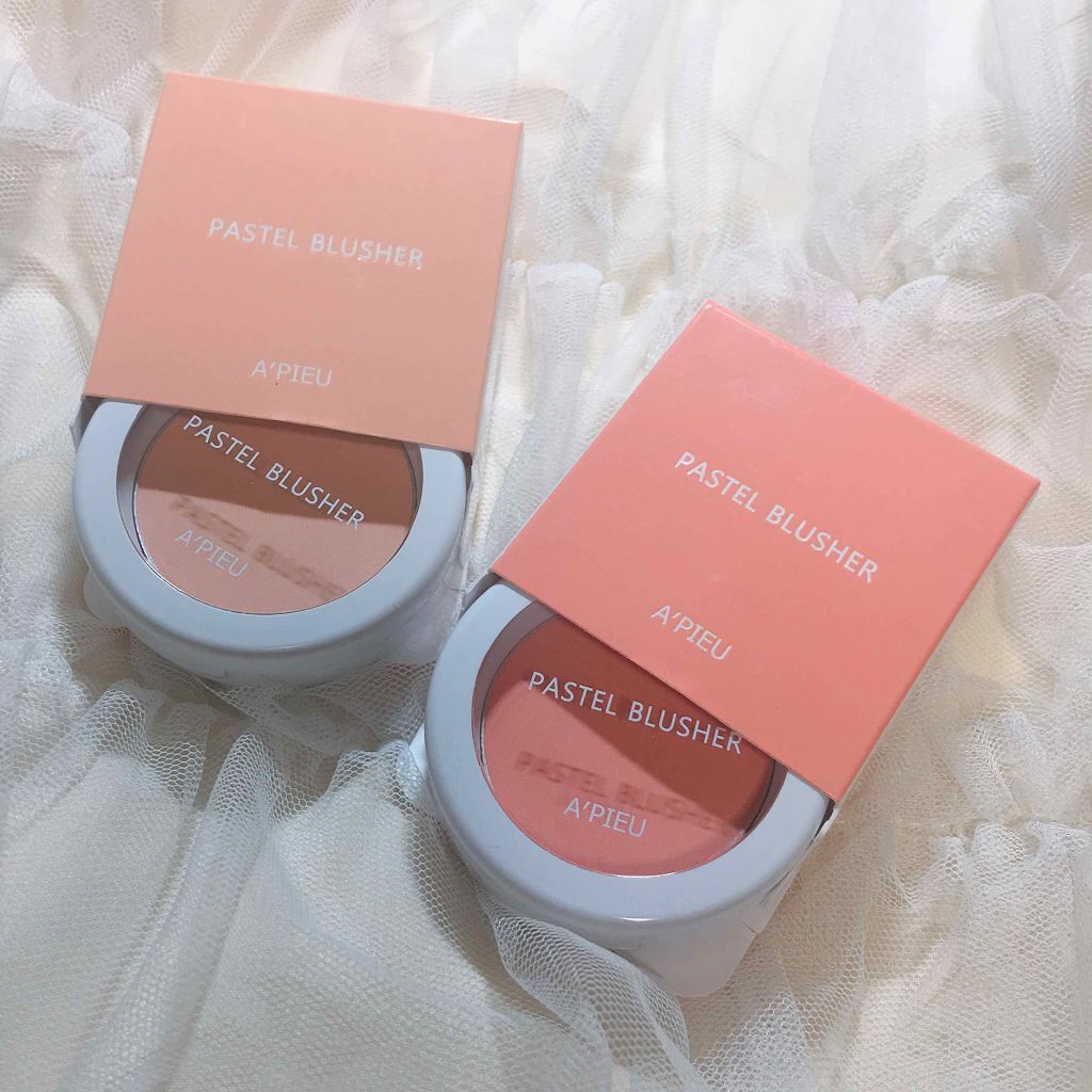 アピュー パステルブラッシャー/A’pieu/パウダーチークを使ったクチコミ(1枚目)