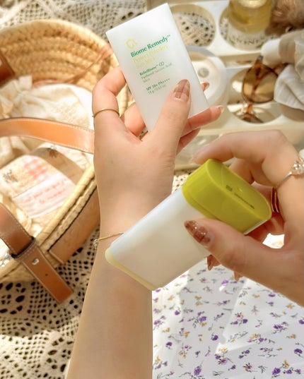 バイオームパーフェクトさらさらUVスティック/UIQ/日焼け止めスティックを使ったクチコミ(3枚目)