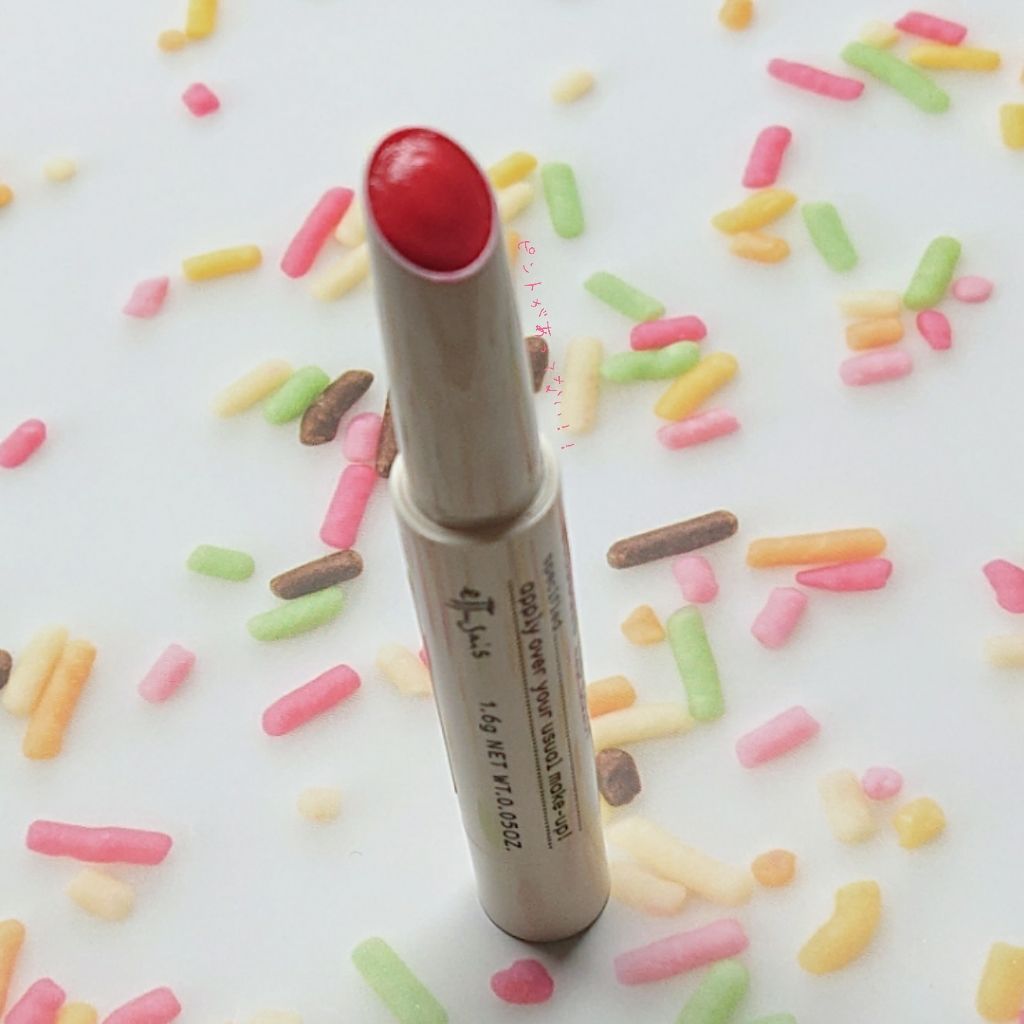 リップカラー 01 ひとめぼれレッド/ettusais/口紅を使ったクチコミ（2枚目）