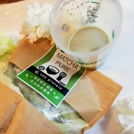 MATCHA PURE(プロテインパウダー)/ピュアパートナー/ソイプロテインを使ったクチコミ(3枚目)