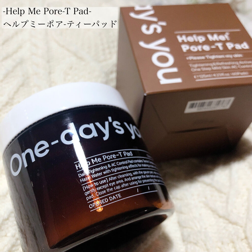 ヘルプミー! ポア-Tパッド/One-day's you/トナーパッドを使ったクチコミ（1枚目）