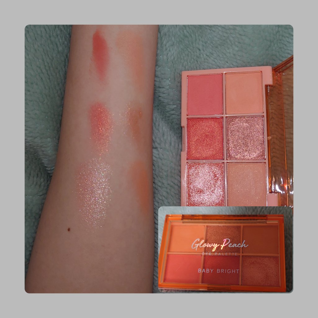シャインアイシャドウパレット 03 グローリーピーチ/BabyBright/アイシャドウパレットを使ったクチコミ（2枚目）