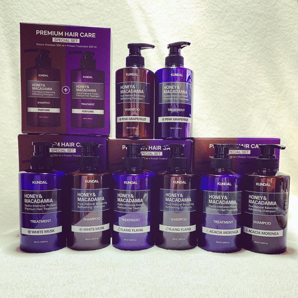 ハニー&マカデミアシャンプー／トリートメント /KUNDAL/シャンプー・コンディショナーを使ったクチコミ（1枚目）