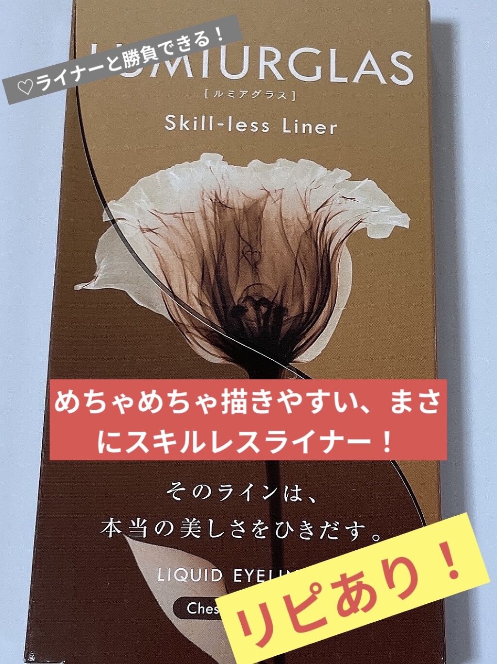 スキルレスライナー/LUMIURGLAS/リキッドアイライナーを使ったクチコミ（1枚目）