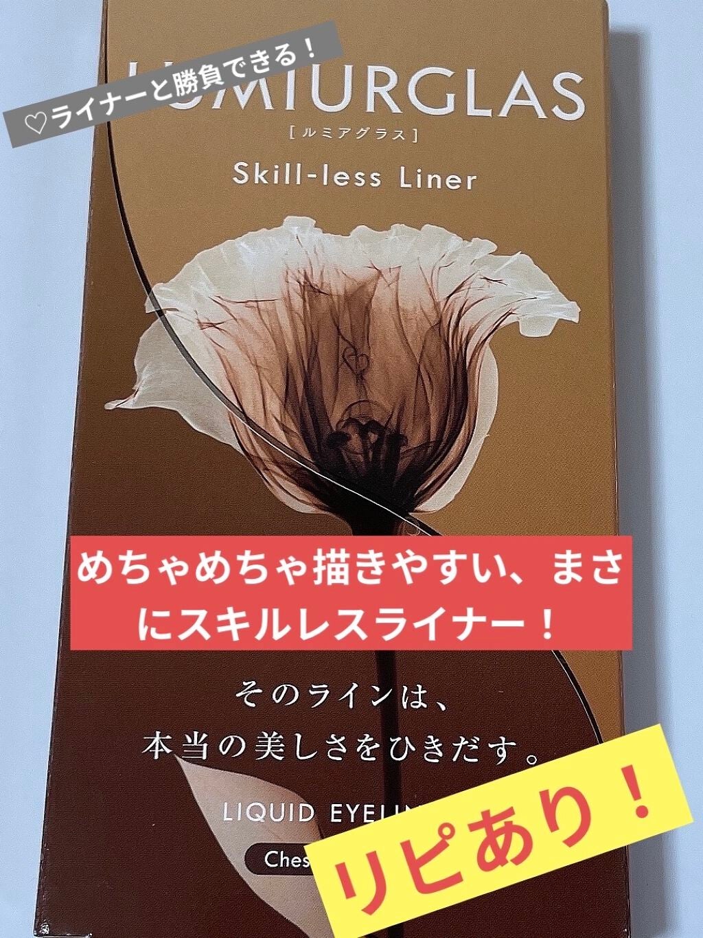 スキルレスライナー/LUMIURGLAS/リキッドアイライナーを使ったクチコミ(1枚目)