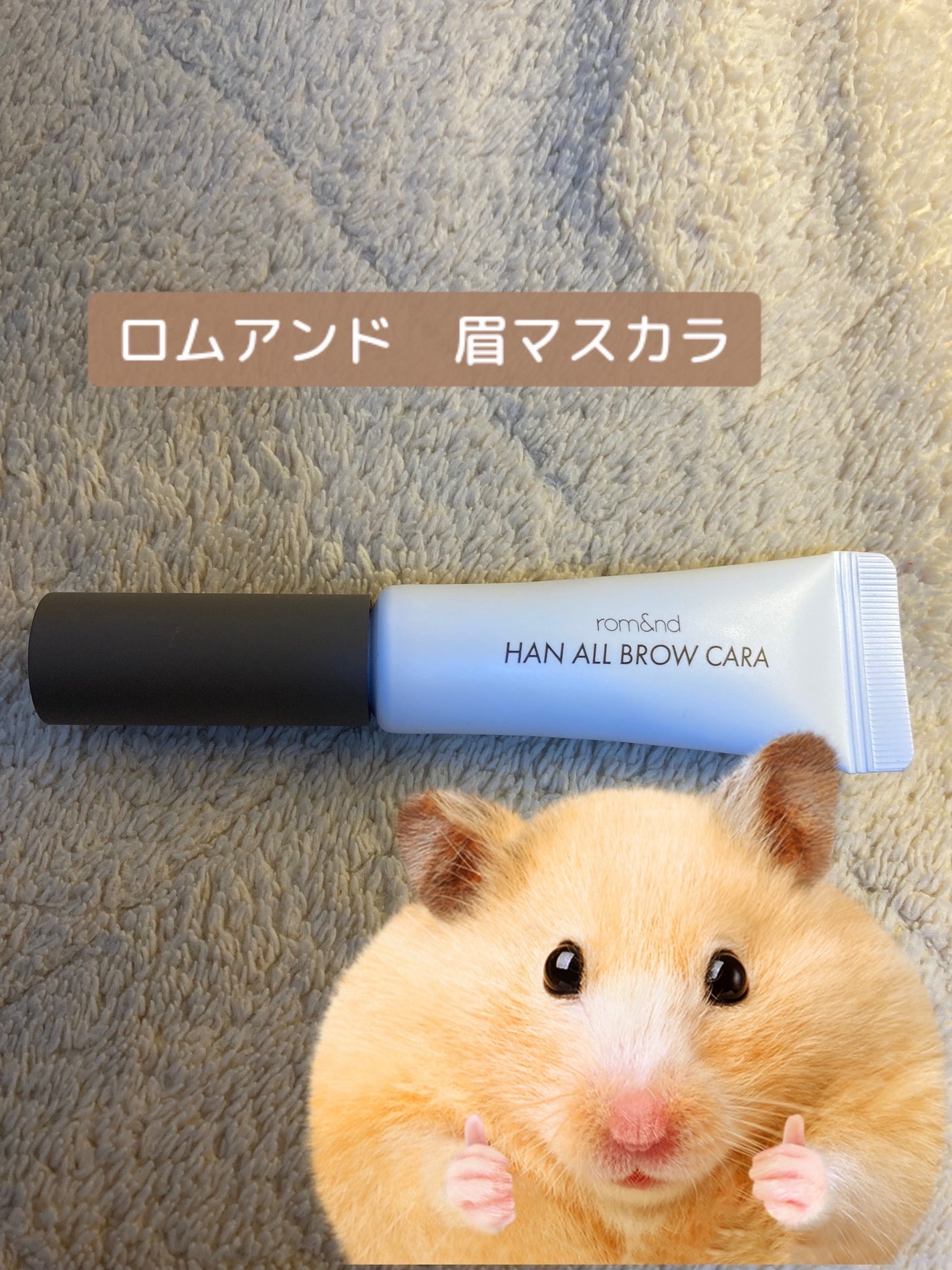 ハンオールブロウカラ/rom&nd/眉マスカラを使ったクチコミ(1枚目)