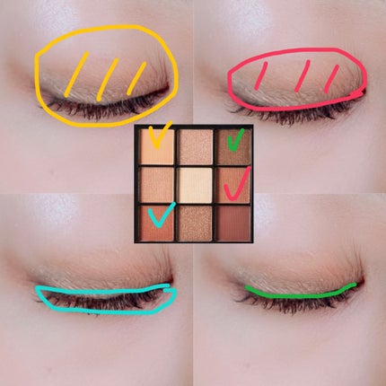 UR GLAM BLOOMING EYE COLOR PALETTE/U R GLAM/アイシャドウパレットを使ったクチコミ(2枚目)