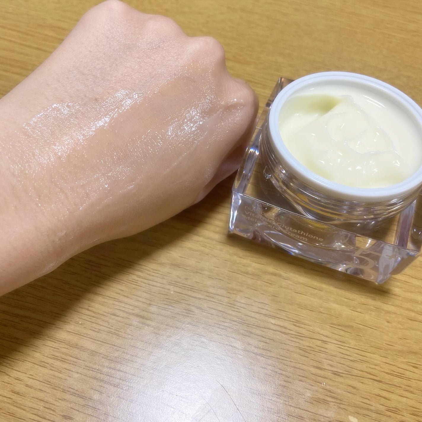 5番 白玉グルタチオンCメラゼロクリーム/numbuzin/フェイスクリームを使ったクチコミ(4枚目)