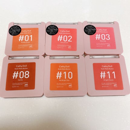 ヌードマットブラッシャー/CathyDoll/パウダーチークを使ったクチコミ(5枚目)