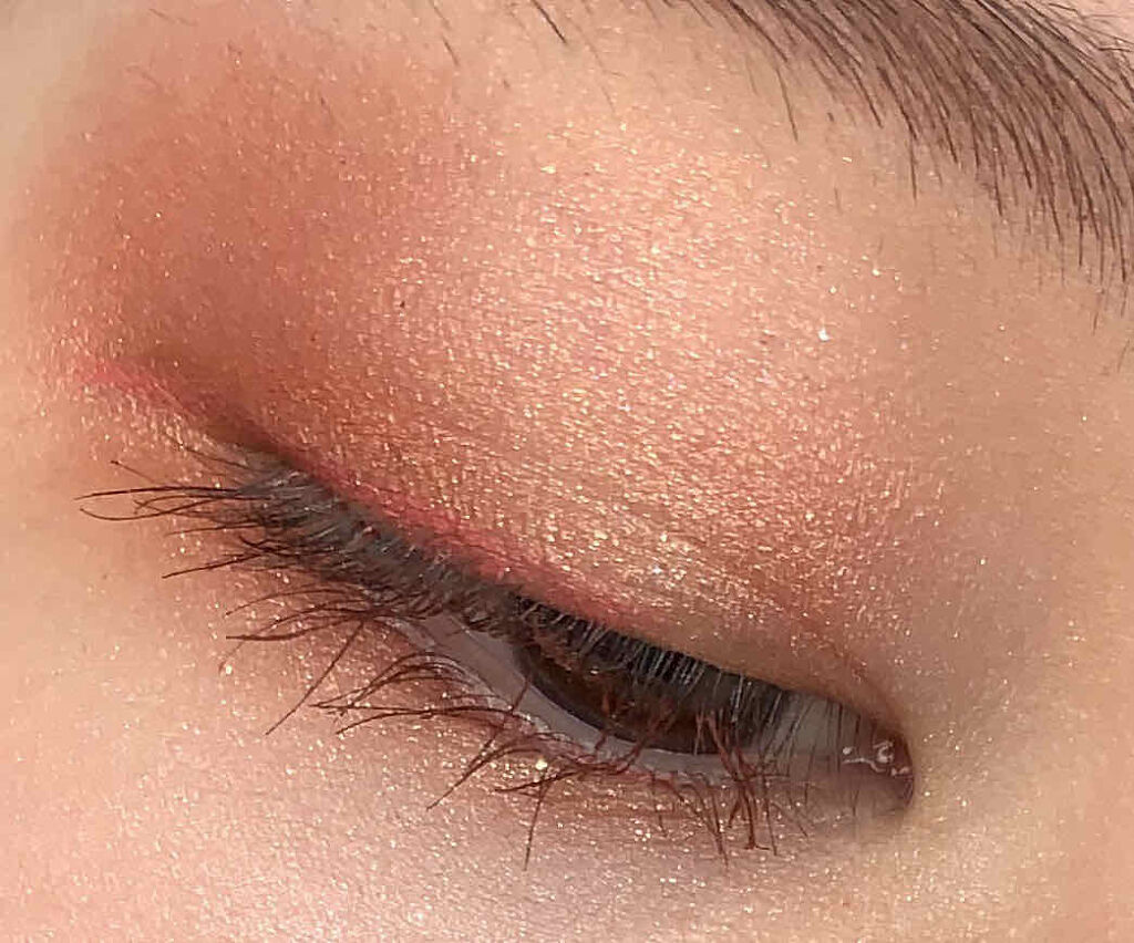 single eye color(mable) se-02 ピンクブロッサム/la peau de gem./単色アイシャドウを使ったクチコミ（2枚目）