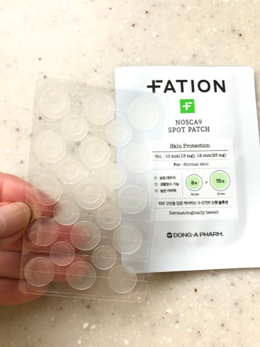 FATION ノスカナイン スポット パッチのクチコミ「ダーマコスメブランドのFATION の
Nosca9 Spot Patch
（ノスカナイン ス.....」（1枚目）