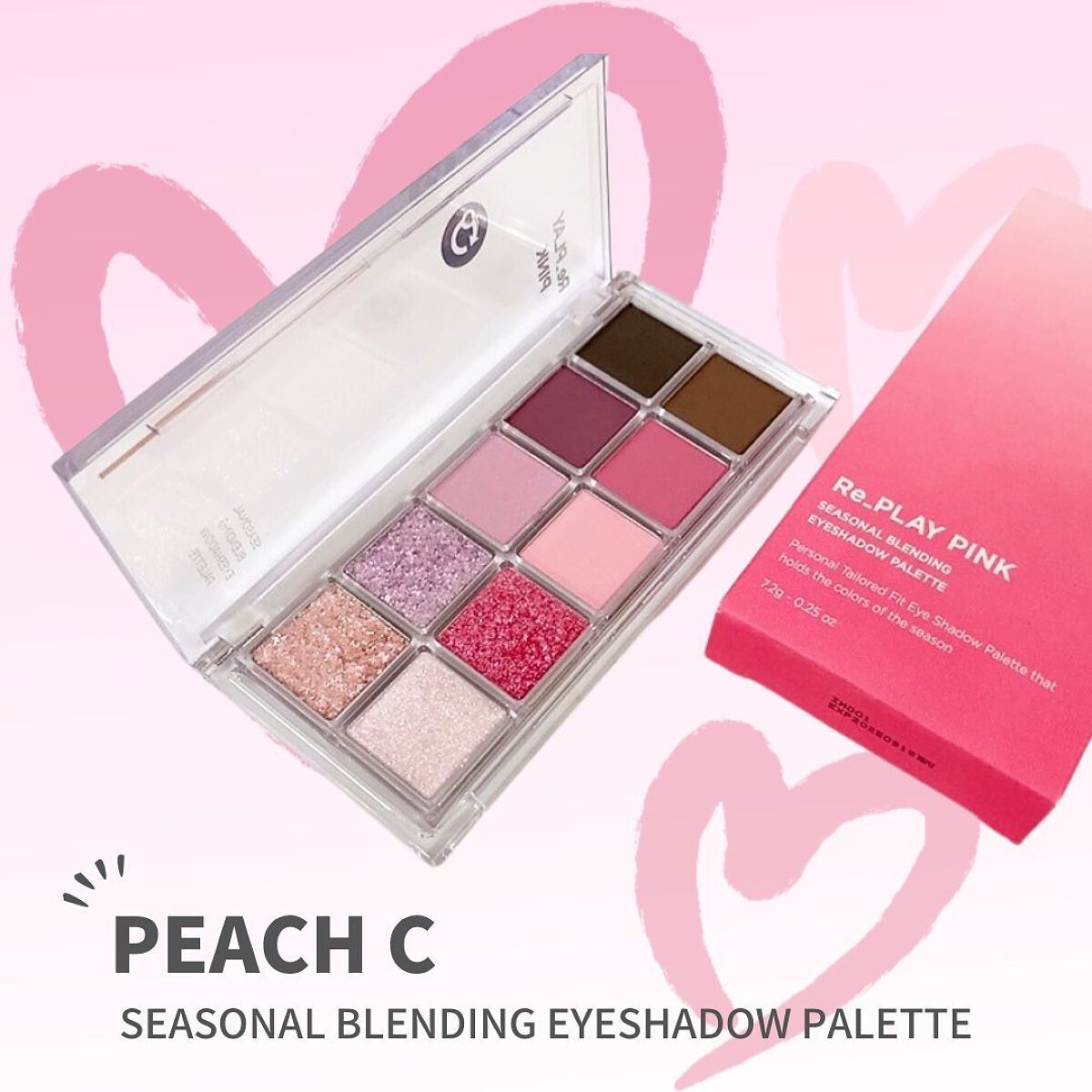 シーズナルブレンディングアイシャドウパレット/Peach C/アイシャドウパレットを使ったクチコミ（1枚目）