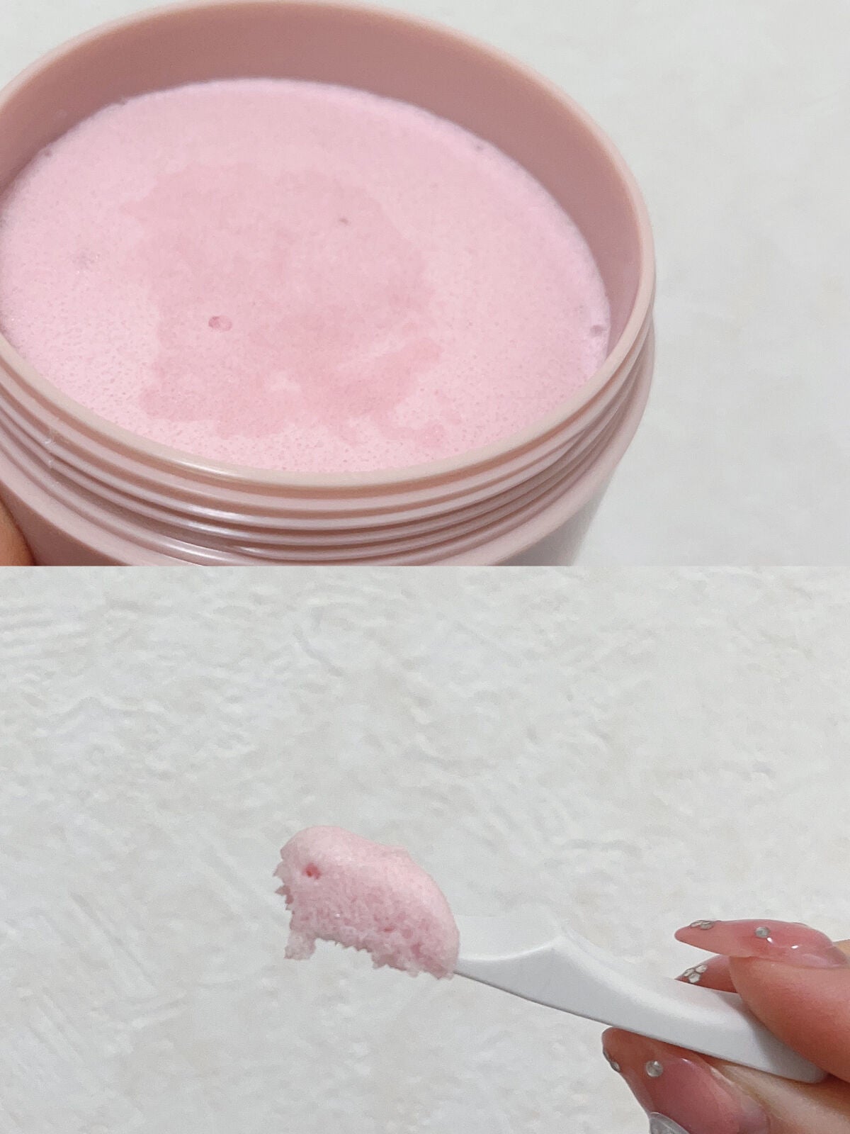 Q+Me スウィート ボム タラソ スクラブ/AGARISM/バスト・ヒップケアを使ったクチコミ(3枚目)