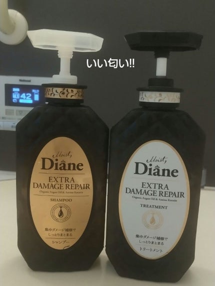 パーフェクトビューティ モイストダイアン エクストラダメージリペア シャンプー/トリートメント/ダイアン/市販シャンプーを使ったクチコミ(1枚目)