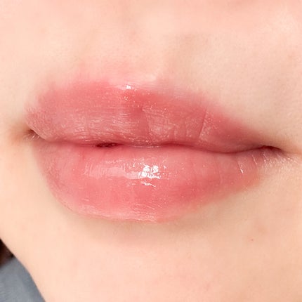 グラスティングカラーグロス 09 PEACH SPARKLE (ピーチスパークル)/rom&nd/リップグロスの画像