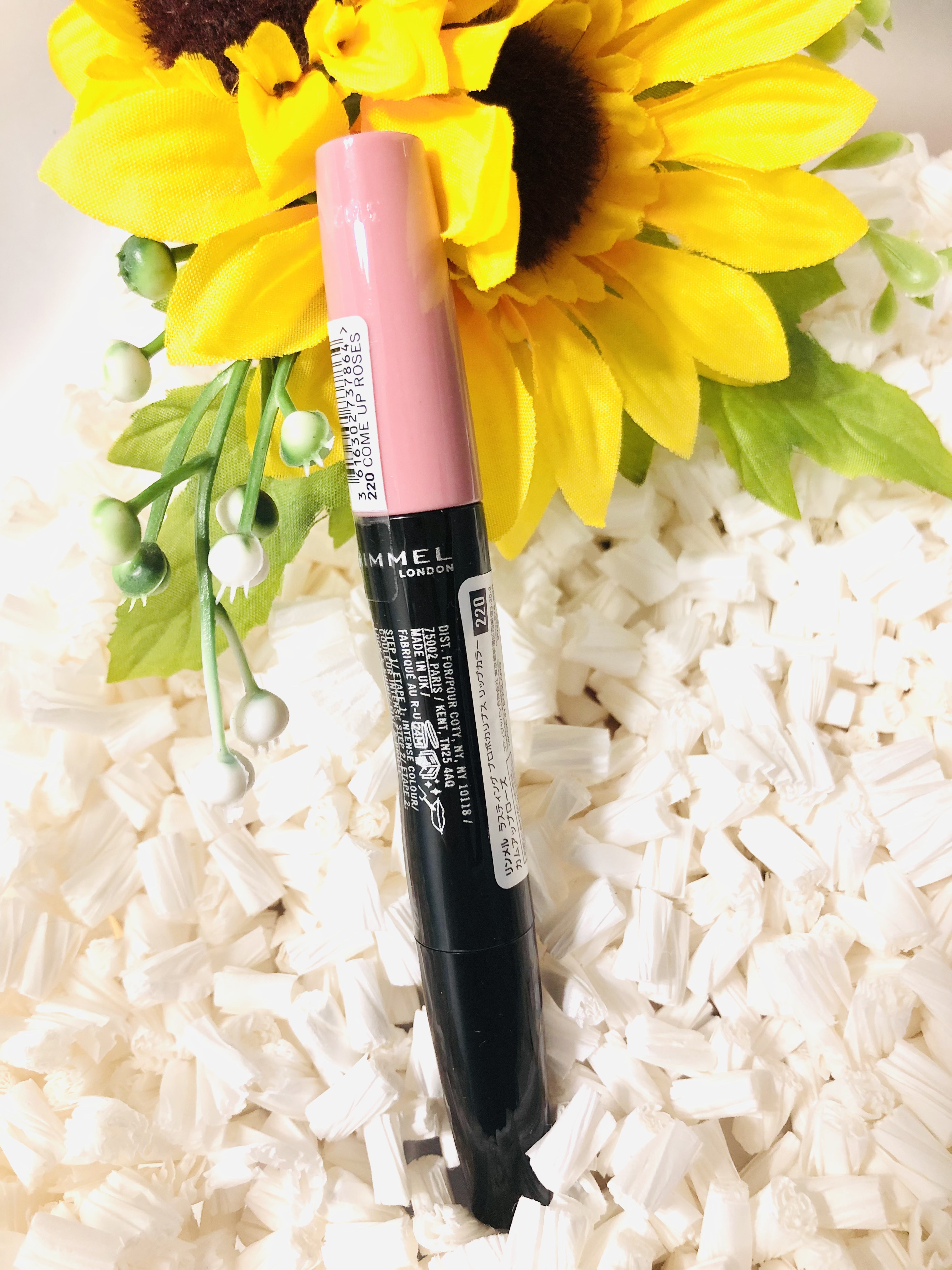 ラスティング プロボカリプス リップカラー 220 カムアップローズ/リンメル ロンドン/リップグロスを使ったクチコミ（2枚目）