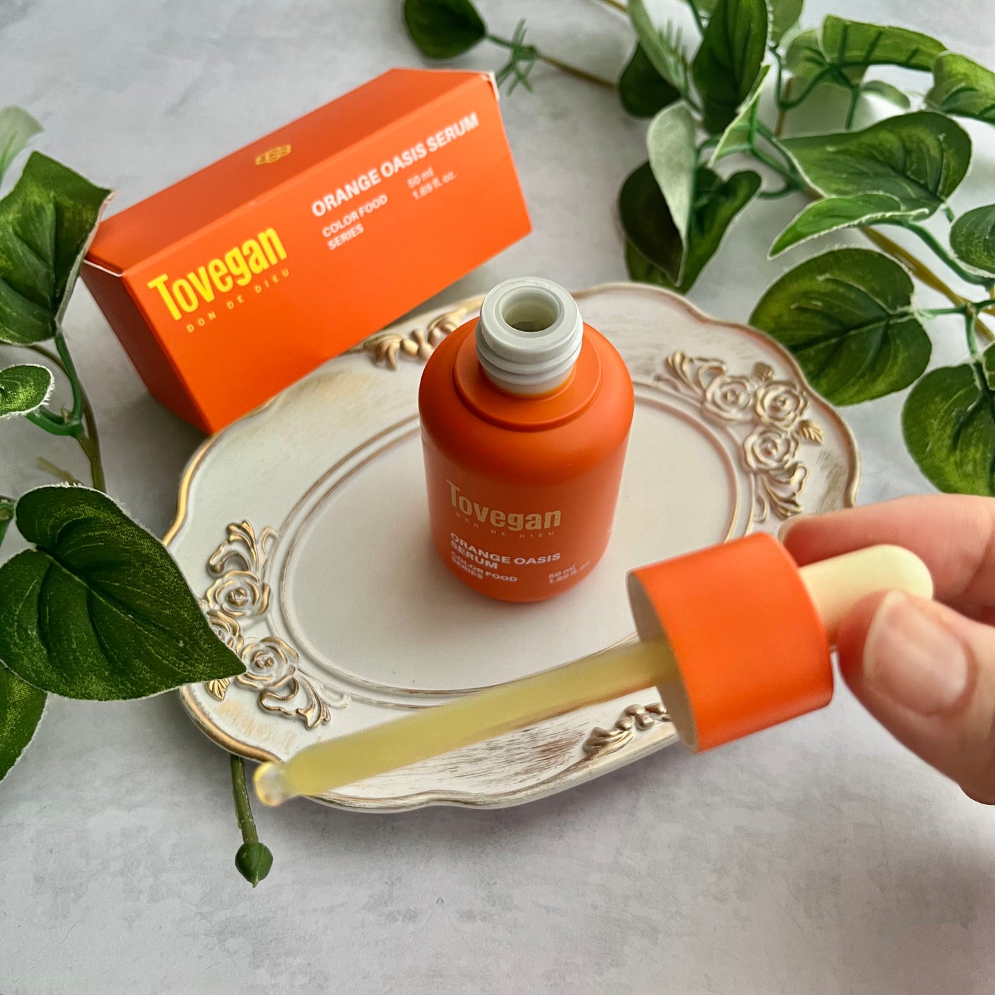 カラーフードシリーズオレンジオアシスセラム/Tovegan/美容液を使ったクチコミ(2枚目)