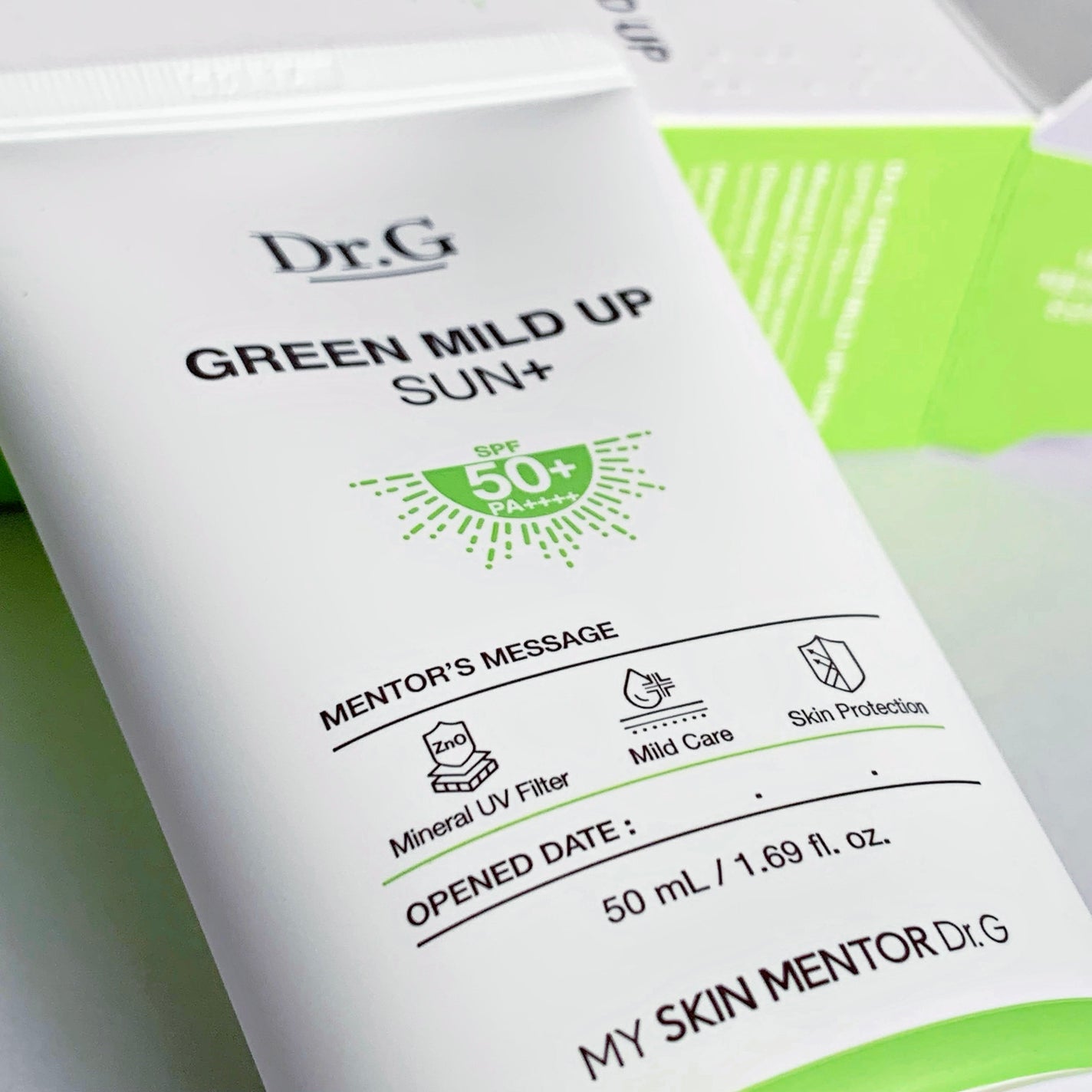 グリーンマイルドアップサンプラス/Dr.G/日焼け止めクリームを使ったクチコミ(2枚目)