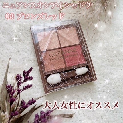 ニュアンスオンアイシャドウ/CEZANNE/アイシャドウパレットを使ったクチコミ(1枚目)