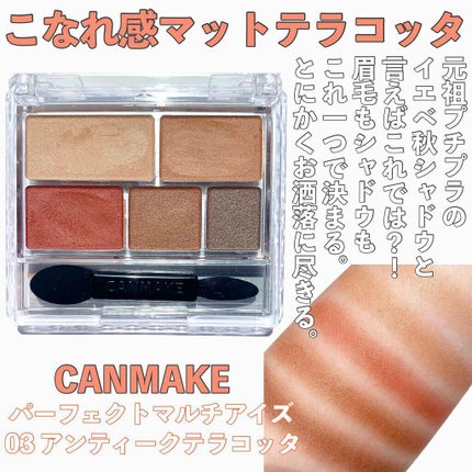 パーフェクトマルチアイズ/キャンメイク/アイシャドウパレットを使ったクチコミ(6枚目)