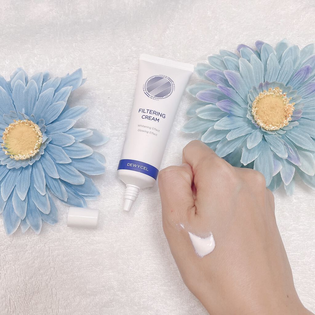 フィルタリングクリーム/DEWYCEL/日焼け止めクリームを使ったクチコミ（2枚目）