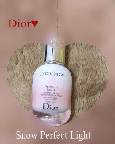 <Dior SNOW Perfect Light>

サンプルで貰って良かったから
2ヶ月ばかり悩んで購入しました

¥12000は高いですよね😂
でも、そろそろベースメイク
しっかりしないと辛いですし