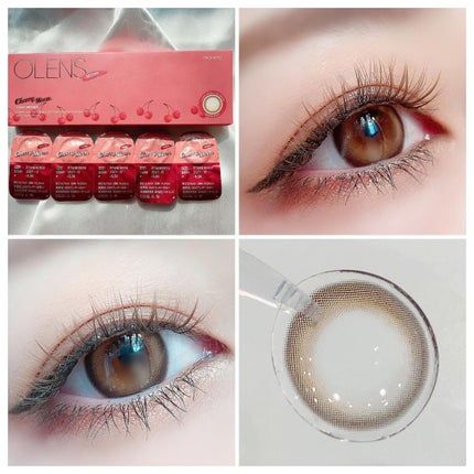 Cherry Moon 1day/OLENS/カラーコンタクトレンズを使ったクチコミ(2枚目)