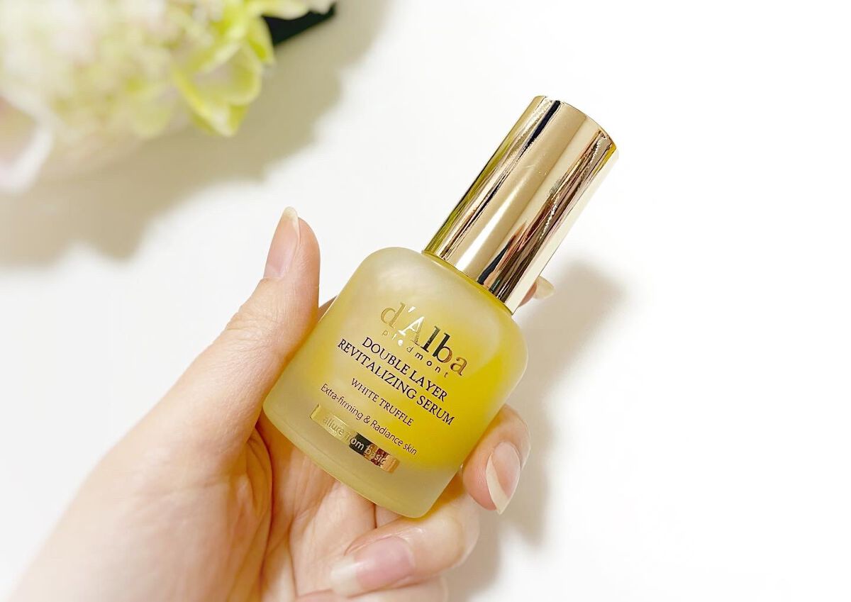 ホワイトトリュフダブルレイヤーリバイタライジングセラム/ダルバ/美容液を使ったクチコミ(4枚目)