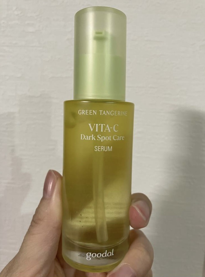 グリーンタンジェリン ビタC ダークスポットケアセラム/goodal/美容液を使ったクチコミ（1枚目）