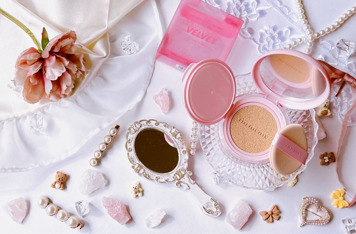 ワンダーベルベットラスティングクッション/i’m meme/クッションファンデーションを使ったクチコミ(1枚目)