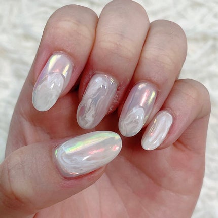 YURI on LIPS 「NEWネイル今回は自分がやりたいネイルに♪オーロラネイル可愛す..」(4枚目)