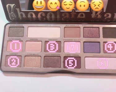 チョコレート バー アイシャドウ パレット/Too Faced/アイシャドウパレットを使ったクチコミ（2枚目）