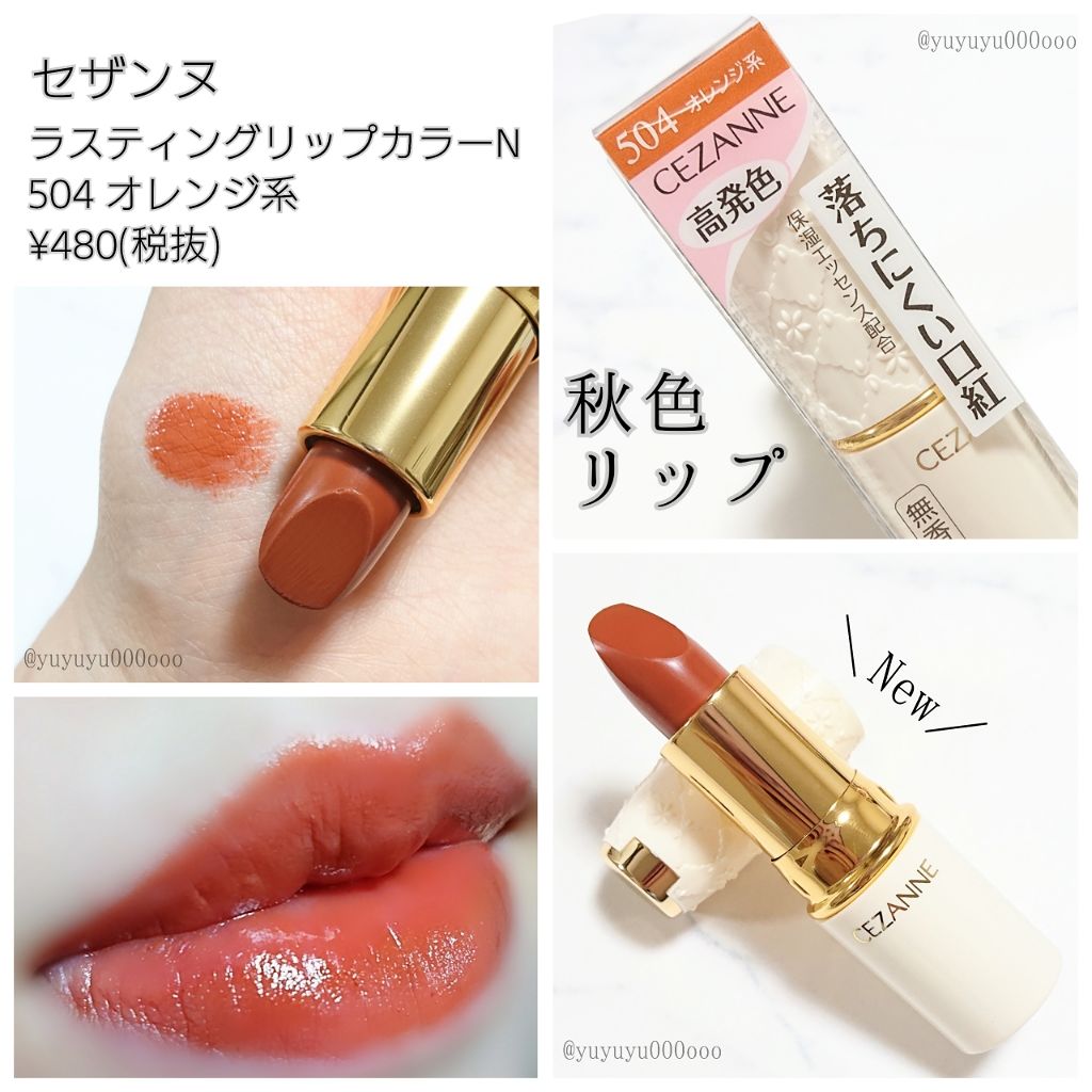 ラスティング リップカラーN/CEZANNE/口紅を使ったクチコミ（1枚目）