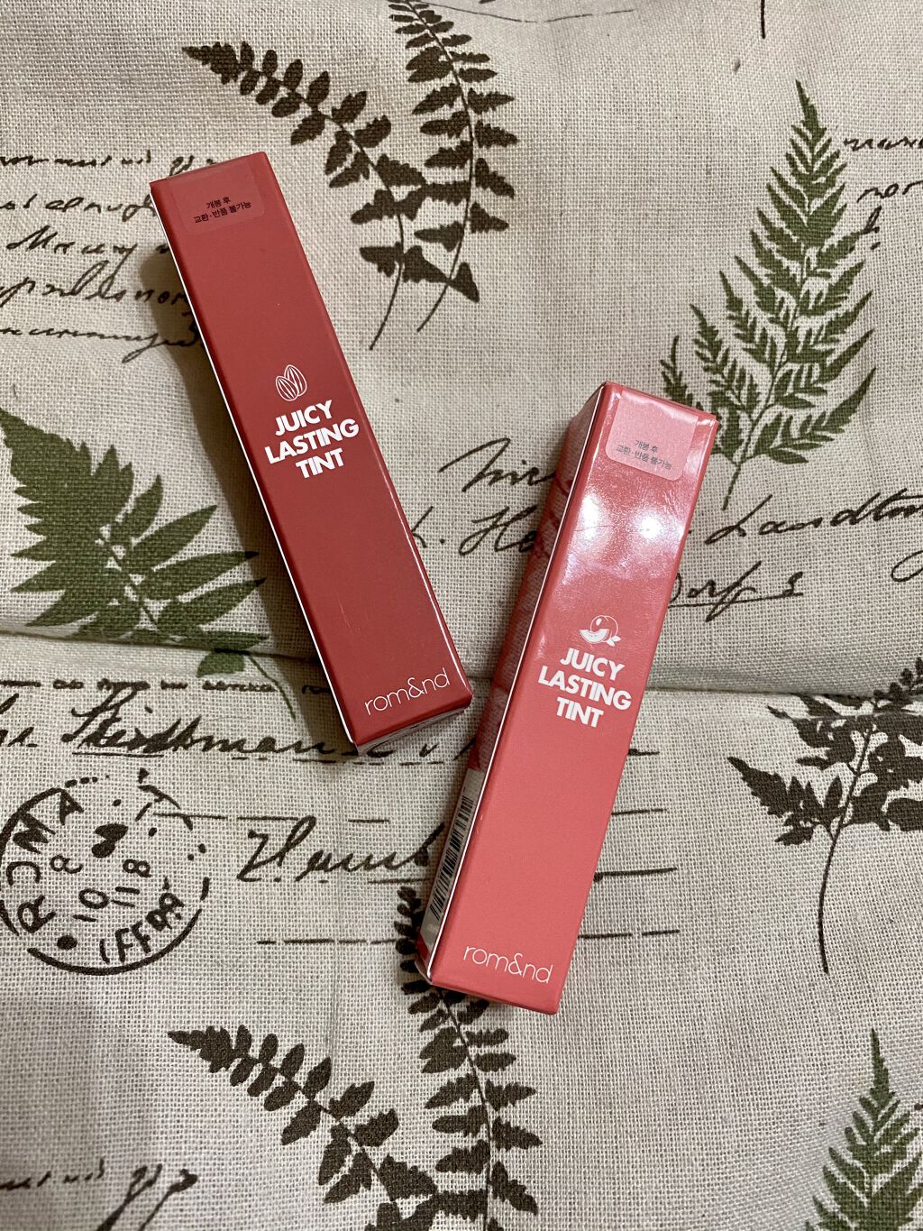 ジューシーラスティングティント/rom&nd/リップティントを使ったクチコミ（1枚目）