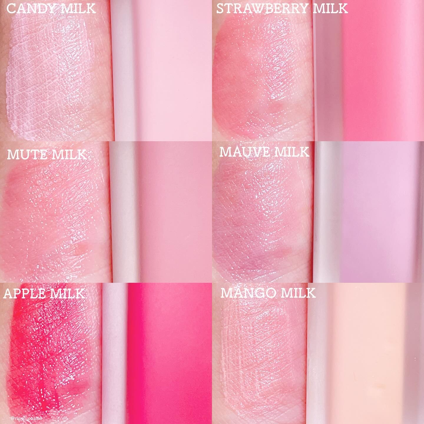 ミルクハートティントリップアンドチーク/Merrymonde/リップティントを使ったクチコミ（2枚目）