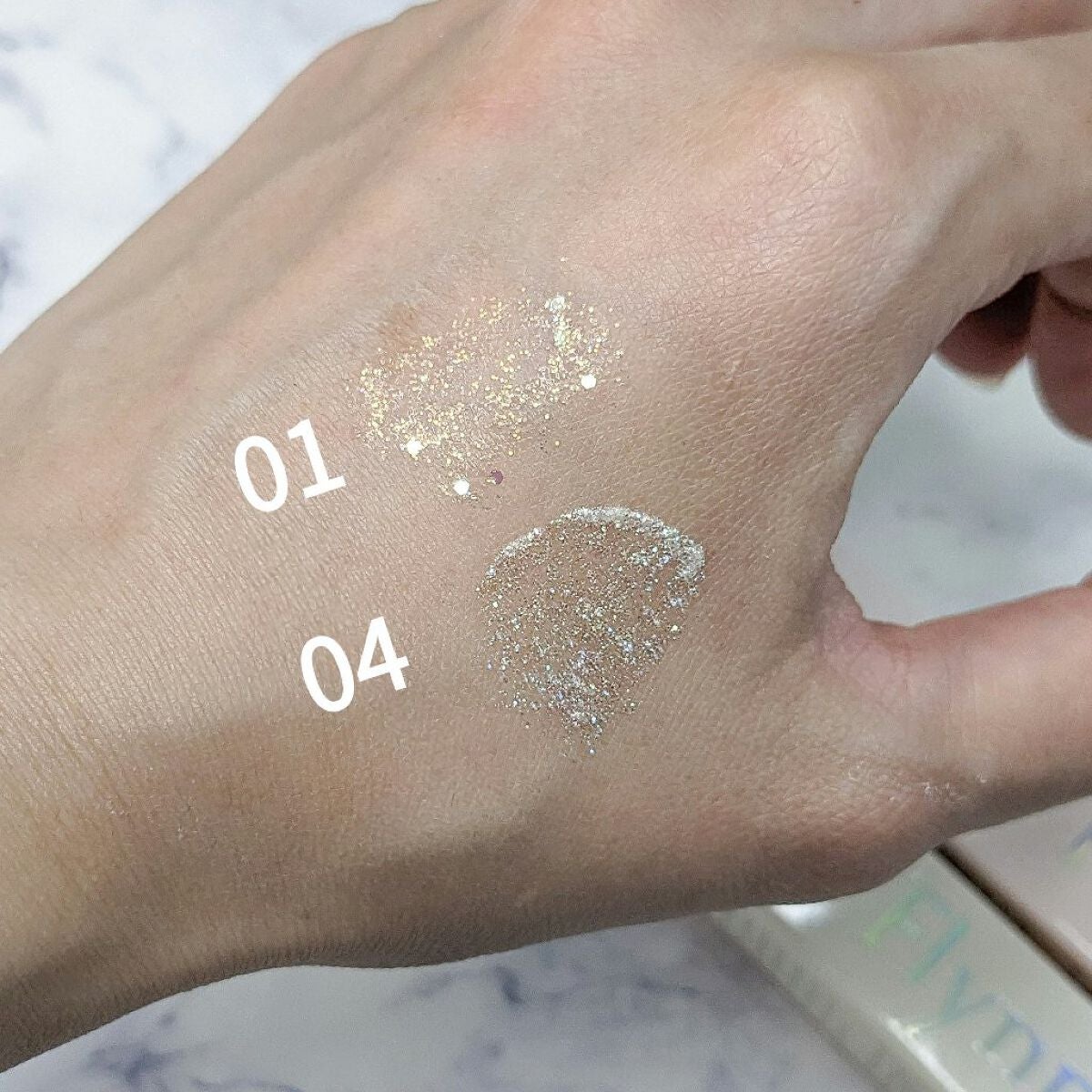 ライトキャッチャーリキッドグリッター/Flynn/グリッターを使ったクチコミ(4枚目)