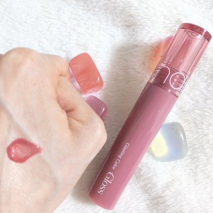 グラスティングカラーグロス/rom&nd/リップグロスを使ったクチコミ(3枚目)