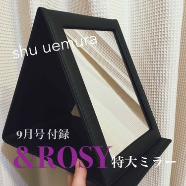 【超特大付録】&ROSY 8月号✨


付録のshu uemuraの特大ミラーが有能すぎました👏

めちゃめちゃ大きくて、“雑誌付録限界レベル”の大きさらしいです(笑)

普通にこの大きさの鏡を買ったら