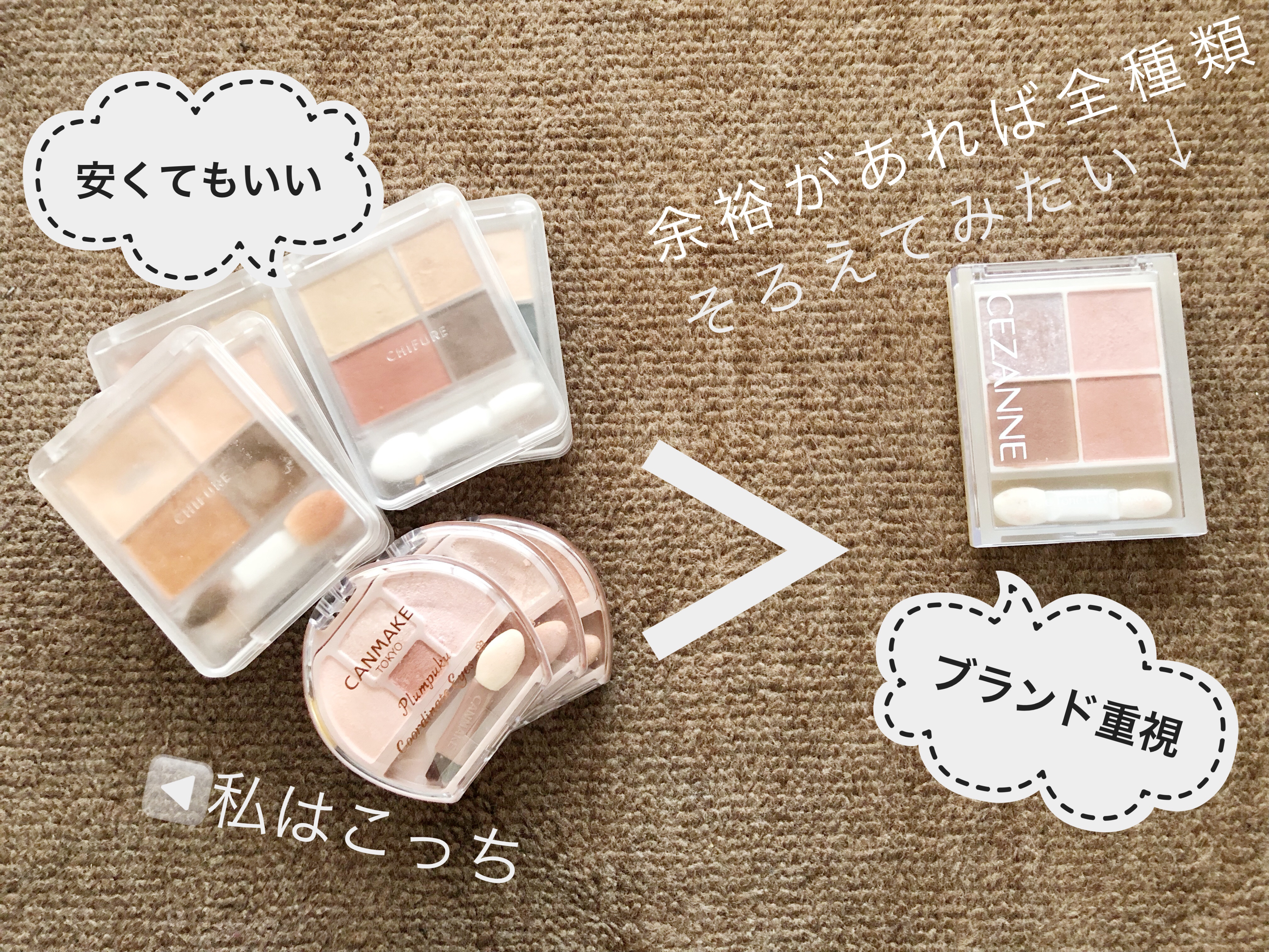 グラデーション アイシャドウ/ちふれ/アイシャドウパレットを使ったクチコミ（2枚目）