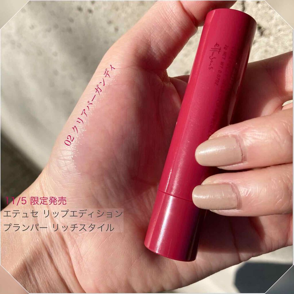 エテュセ リップエディション（プランパー）リッチスタイル/ヘルシースタイル/ettusais/リップケアを使ったクチコミ（2枚目）