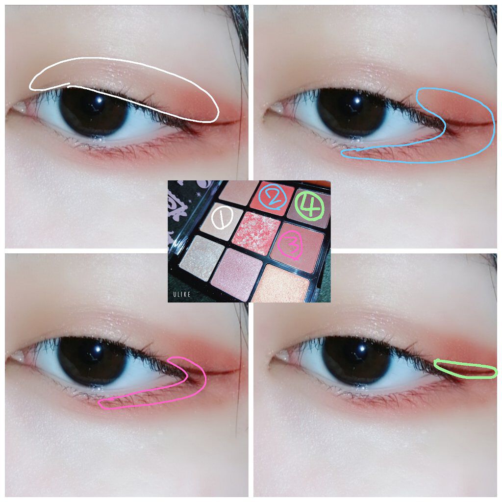 DQDNアイシャドウパレット AL/ドン・キホーテ/アイシャドウパレットを使ったクチコミ（2枚目）