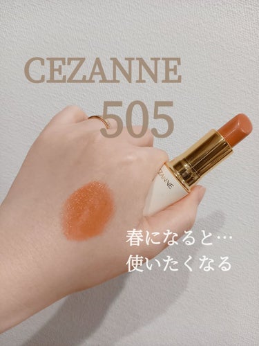 ラスティング リップカラーN 505 オレンジ系/CEZANNE/口紅を使ったクチコミ（1枚目）