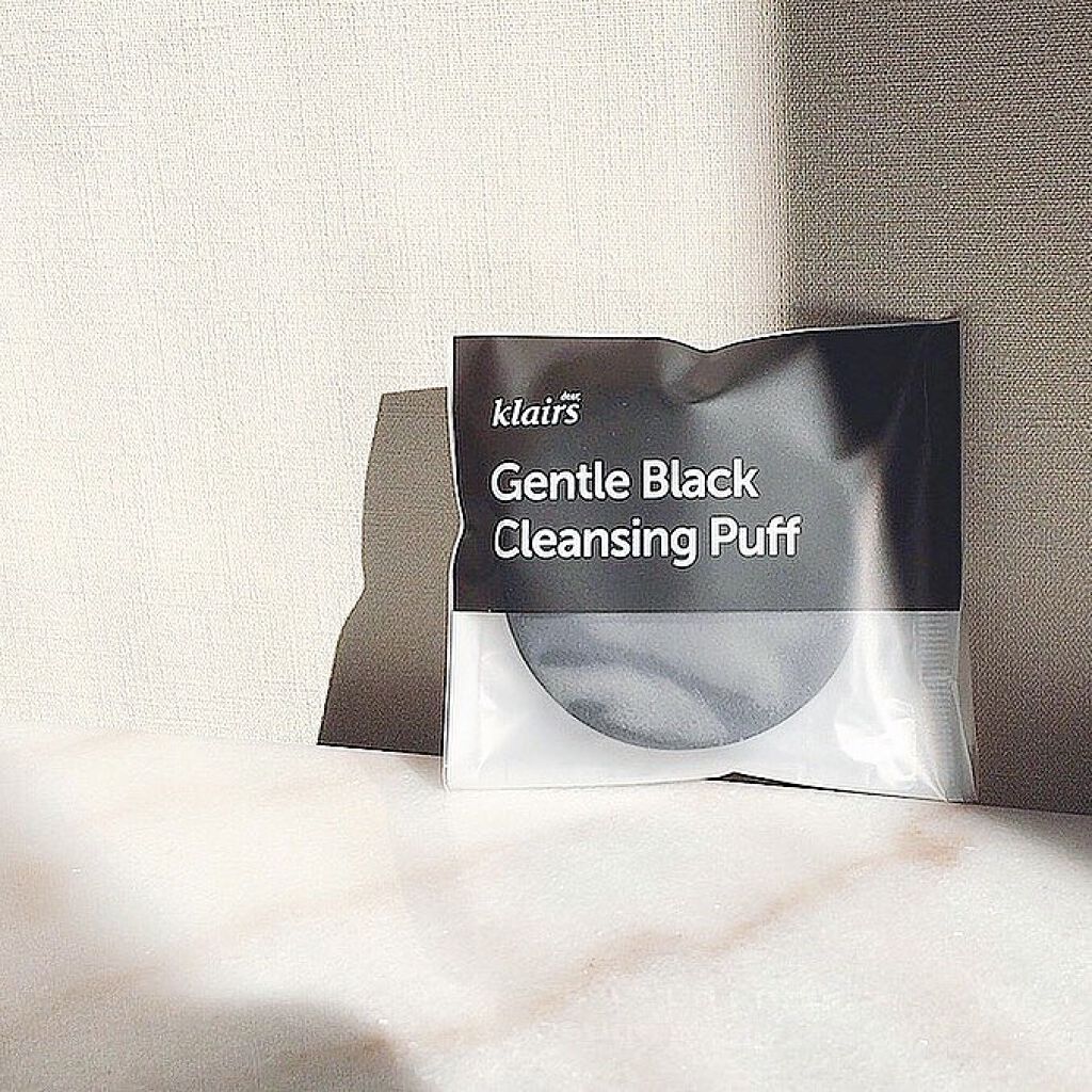 ジェントルブラッククレンジングパフ/Klairs/その他を使ったクチコミ(1枚目)