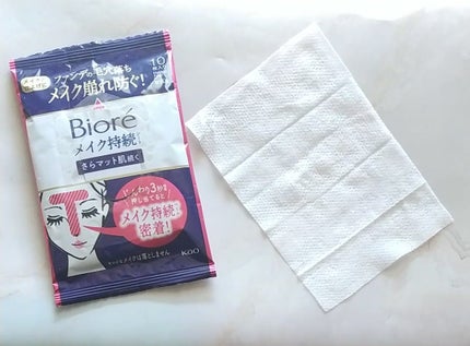 ビオレ メイク持続シート さらマット肌/ビオレ/フェイスシートを使ったクチコミ(3枚目)