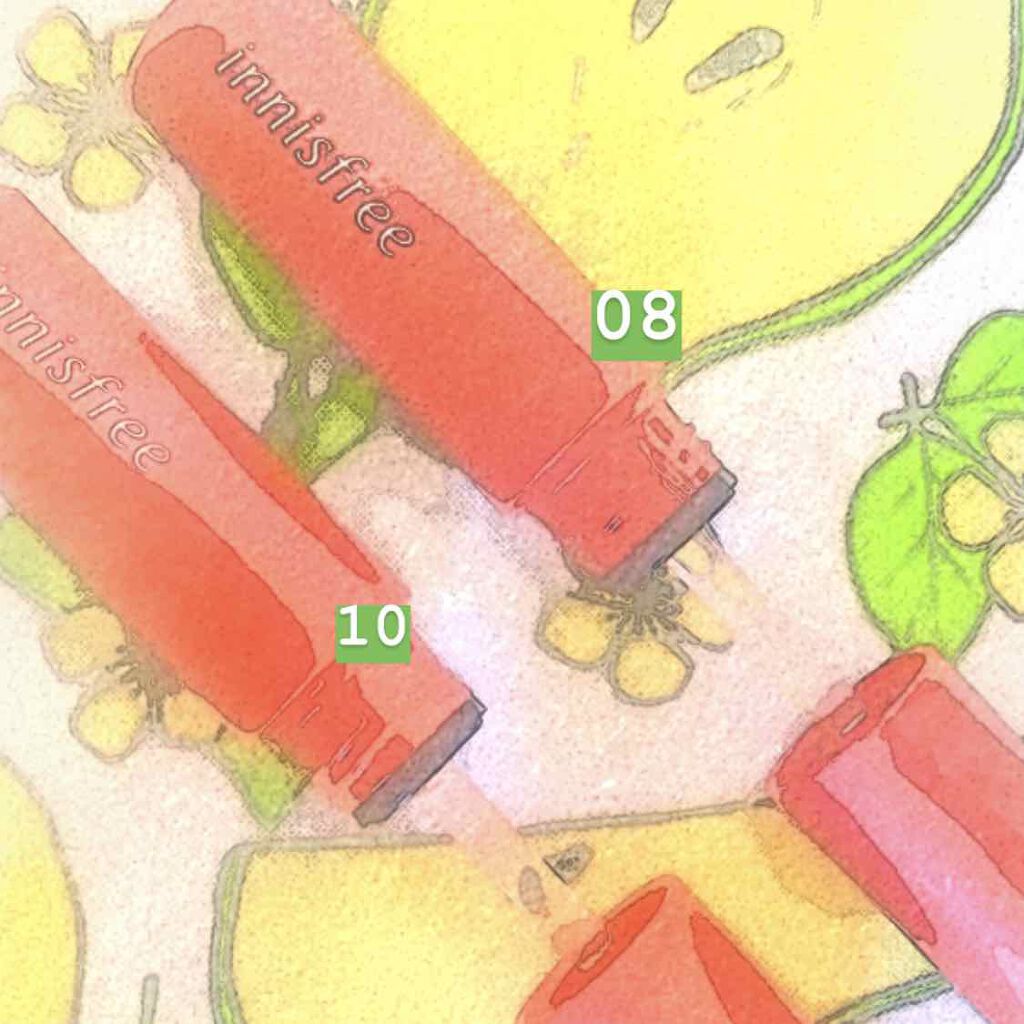 ビビッドコットン インクティント/innisfree/口紅を使ったクチコミ(4枚目)